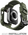 SUPCASE [Unicorn Beetle Pro] Designed for Apple Watch Series 9/8/7/6/SE/5/4 [45/44mm], Rugged Protective Case with Strap Bands (DarkGreen)