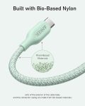Anker USB C to USB C Cable (240W, 6ft), Bio-Braided Charger Cable, Fast Charge for iPhone 15/15 Pro, MacBook Pro 2020, iPad Pro 2020, iPad Air 4, Samsung Galaxy S23+/S23 Ultra (Natural Green)