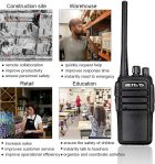 Retevis RT21 2 Way Radio Long Range, Walkie Talkies for Adults, Heavy Duty Rechargeable Two Way Radios with Six-Way Charger, for Manufacturing Education(6 Pack)