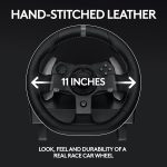 Logitech G920 Driving Force Racing Wheel and Floor Pedals, Real Force Feedback, Stainless Steel Paddle Shifters, Leather Steering Wheel Cover for Xbox Series X|S, Xbox One, PC, Mac – Black