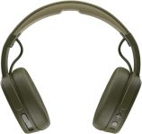 Skullcandy Crusher Over-Ear Wireless Headphones with Sensory Bass, 40 Hr Battery, Microphone, Works with iPhone Android and Bluetooth Devices – Moss/Olive (Discontinued by Manufacturer)