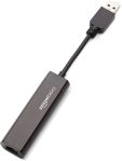 Amazon Basics USB 3.0 to 10/100/1000 Gigabit Ethernet Internet Adapter, Black