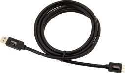 Amazon Basics Z25K USB 3.0 Cable, Type A-Male to Micro B, 6 Feet (1.8 Meters), Black