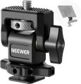 NEEWER Camera Monitor Mount with Cold Shoe, 1/4″ Screw for 5″ & 7″ Field Monitor Compatible with Atomos Ninja V, 360° Swivel 180° Tilt Damping, MA002