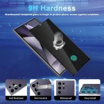 CWQZGUF [3+2 Pack Galaxy S24 Ultra Privacy Screen Protector – 3 Pack Privacy Film + 2 Pack Camera Lens Tempered Glass, High Clarity Bubble Free, Anti-Spy Protection for Samsung S24 Ultra 5G