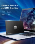 HP S750 512GB SATA III 2.5 Inch PC SSD, 6 Gb/s, 3D NAND Internal Solid State Hard Drive Up to 560 MB/s – 16L53AA#ABA