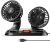 Zmirne Car Fan – Dual Head USB Fan for Car, Portable Vehicle Cooling Fan – Brushless Motor(2024 Upgraded) – 3 Speeds, 360° Rotation, for Car Dashboard, SUV/RV/Truck/Sedan/Cruise/Office, USB Powered