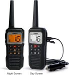 Uniden Atlantis 155 Handheld Two-Way VHF Marine Radio, Floating IPX8 Submersible Waterproof, Dual-Color Screen, All USA/International/Canadian Marine Channels, NOAA Weather Alert, 10 Hour Battery