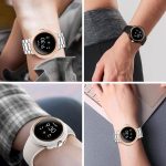 3 Pack – Fintie Hard PC Case for Google Pixel Watch 2/1, Premium Google Pixel Watch Accessories Bumber Case Cover Shell (Without Screen Protector) Shock Proof, White/Pink/Black