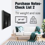 Mounting Dream TV Mount Fixed for Most 26-55 Inch LED, LCD and Plasma TV, TV Wall Mount TV Bracket up to VESA 400x400mm and 100 LBS Loading Capacity, Low Profile and Space Saving Flat Mount MD2361-K
