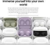 SAMSUNG Galaxy Buds2 True Wireless Earbuds Noise Cancelling Ambient Sound Bluetooth Lightweight Comfort Fit Touch Control, International Version (White)