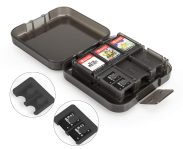 Amazon Basics Game Storage Case for 24 Nintendo Switch Games – 3.4 x 3.4 x 1 Inches, Black