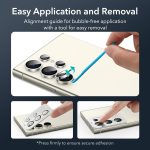 ESR for Samsung Galaxy S24 Ultra Camera Lens Protector, Individual Lens Protectors, Scratch-Resistant Ultra-Thin Tempered Glass with Aluminum Edging, Galaxy S24 Ultra Case Friendly, 1 Set, Clear