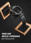 SUPCASE Unicorn Beetle Pro Series Case for Google Pixel Watch/Pixel Watch 2 41mm (2022/2023), Rugged Protective Case with Strap Band (Black)
