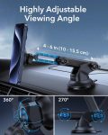 ESR for MagSafe Car Mount (HaloLock), Dashboard Magnetic Phone Holder for Car, Windshield Car Phone Holder Mount for iPhone 15/14/13/12, Car Accessories, Charging Not Supported, Metallic Grey
