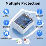 Phone 15 Charger Fast Charging, [MFi Certified] 2 Pack 20W PD USB C Wall Charger Block with 6ft USB-C to C Cable for Phone 15Pro/Plus/Pro Max, iPad Pro 12.9/11 inch, iPad Air 5th/Mini and More