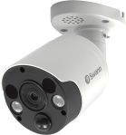 Swann Home Security Camera, POE Cat5e NVR 4K HD Video, Indoor or Outdoor Wired Surveillance CCTV, Color Night Vision, Heat Motion Detection, LED Lights, Metal Housing, Face Recognition, 2-Way Talk