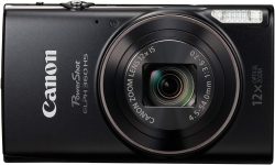 Canon PowerShot ELPH 360 Digital Camera w/ 12x Optical Zoom and Image Stabilization – Wi-Fi & NFC Enabled (Black)