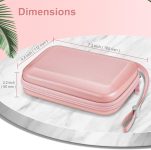 Fintie Carrying Case for Nintendo 2DS XL/New 3DS XL LL, Protective Hard Shell Portable Travel Cover Pouch for New 3DS XL LL/New 2DS XL Console with Slots for Games & Inner Pocket (Rose Gold)