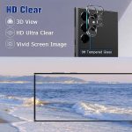 [2+2 Pack] Galaxy s22 Ultra Screen Protector, 2 Pack Tempered Glass Screen Protector +2 Pack Tempered Glass Camera Lens Protector,3D Curved,9H Tempered Glass, Ultrasonic Fingerprint Support, HD Clear Scratch Resistant for Samsung Galaxy s22 Ultra 5G Glass Screen Protector