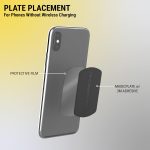Scosche MAGRKI MagicMount Phone Replacement Plate Kit – for Magnetic Car Phone Mount Holder with Extra Strength Hold, Universal with All Devices, Black