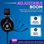 HP Gaming Headset with Microphone Wired Over Ear Gaming Headphones with Mic for PS4 PS5 Xbox One Nintendo Switch PC Laptop Gamer Headset 3.5mm Jack with Noise Cancelling and Led Light