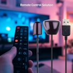 Cable Matters Infrared Remote Extender Cable 10 ft, IR Repeater Kit Cable, IR Extender, USB IR Blaster Cable – 10 Feet