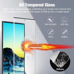 [2+2 Pack] Galaxy s22 Ultra Screen Protector, 2 Pack Tempered Glass Screen Protector +2 Pack Tempered Glass Camera Lens Protector,3D Curved,9H Tempered Glass, Ultrasonic Fingerprint Support, HD Clear Scratch Resistant for Samsung Galaxy s22 Ultra 5G Glass Screen Protector