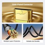 UGREEN Micro HDMI to HDMI Cable Adapter 4K 60Hz Ethernet Audio Return Channel Compatible with GoPro Hero 7/6 Raspberry Pi 5 Retroid Pocket 3+/3 Yoga 3 B500 Sony A6000 Camera Video Capture Card 3FT