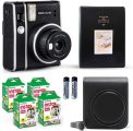 Fujifilm Instax Mini 40 Instant Camera Vintage Black. + Value Pack (40 Sheets) Shutter Accessories Bundle, Includes Style Compatible Carrying Case, Black Photo Album 64 Pockets