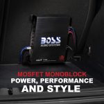 BOSS Audio Systems R1100M Riot Series Car Audio Subwoofer Amplifier – 1100 High Output, Monoblock, Class A/B, 2/4 Ohm Stable, Low/High Level Inputs, Low Pass Crossover, Mosfet Power Supply, Stereo