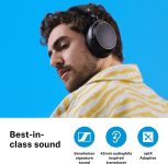 Sennheiser Consumer Audio Momentum 4 Wireless Headphones – Bluetooth Headset for Crystal-Clear Calls with Adaptive Noise Cancellation, 60h Battery Life, Lightweight Folding Design – Black/Copper