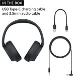 Sony WH-CH720N Noise Canceling Wireless Headphones Bluetooth Over The Ear Headset with Microphone and Alexa Built-in, Black New