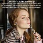TOZO A2 Mini Wireless Earbuds Bluetooth 5.3 in Ear Light-Weight Headphones Built-in Microphone, IPX5 Waterproof, Immersive Premium Sound Long Distance Connection Headset with Charging Case, Black