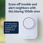 SimpliSafe 105dB Auxiliary Siren – Compatible with Gen 3 Home Security System