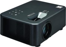 RCA Roku Smart Home Theater Projector – Stream Netflix, Prime Video, Hulu, Disney+, Apple TV+ and more – Portable Projector Compatible with TV, PC, HDMI, USB, VGA – Living room/Backyard Projector