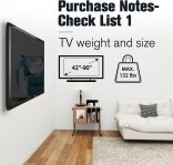 Mounting Dream Fixed TV Wall Mount, Low Profile Wall Mount TV Bracket for Most 42-90 Inch TVs, Flush TV Mount for Space Saving, Fits 16″, 18‘’, 24″, 32″ Studs, Max VESA 800x400mm and 132lbs MD2361-32