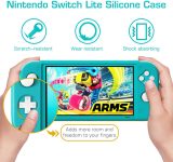MoKo Case Compatible with Nintendo Switch Lite Console – Turquoise, Protective Silicone Cover, Shock Absorption, Anti Scratch, Easy Installation, Precise Cutouts