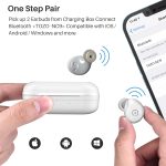 TOZO NC9 Hybrid Active Noise Cancelling Wireless Earbuds, in Ear Headphones IPX6 Waterproof Bluetooth 5.3 Stereo Earphones, Immersive Sound Premium Deep Bass Headset Matte White