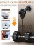 Topmake Car Phone Holder Mount, Cell Phone Holder for Car Dashboard Windshield, Black