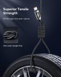 Baseus PD 100W USB C to USB C Cable, 5A Fast Charging USB C Cable with LED Display, Zinc Alloy Nylon Braided Type C Cable for iPhone 15/Pro/Plus/Pro Max, MacBook, iPad Pro/Air, Samsung S23/S22 (6.6ft)