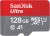 SanDisk 128GB Ultra microSDXC UHS-I Memory Card – Up to 140 MB/s, C10, U1, Full HD, A1, Micro SD Card – SDSQUAB-128G-GN6MN