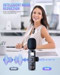 PQRQP 3 in 1 Wireless Lavalier Microphones for iPhone, iPad, Android, Camera, USB-C Microphone, 7-Hour Battery, Mini Microphone with Noise Reduction for Video Recording, Vlog, YouTube, TikTok