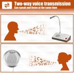 Retevis RT-9908 Window Speaker System,Intercom System, Two Way Voice Transmission,High Power Speaker,Speaker for Bank,School,Store