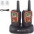 Midland- T51VP3 X-TALKER Spotting and Recovery Walkie-Talkie Long Range – FRS Two Way Radio for kids Caravanning with NOAA Weather Scan + Alert, 38 Privacy Codes – Black/Orange – 2 Pack