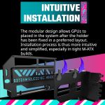 Cooler Master MasterAccessory Vertical GPU Card Holder Kit V3 Black, Premium Riser Cable PCI-E 4.0 x16-165mm, PCIe 3.0 Compatible, Adjustable Length for E-ATX|ATX|Micro ATX Case (MCA-U000R-KFVK03)