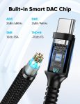 Highwings USB Type C to 3.5mm Female Headphone Jack Adapter, (3-Pack) USB C to Aux Audio Dongle Adapter Compatible for iPhone 15 Pro Max/15 Pro/15 Plus, Samsung Galaxy S23/S22/S21 Ultra,iPad Pro-Black