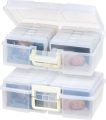 IRIS USA 4″ x 6″ Photo Storage Craft Keeper, 2 Pack, Main Container with 12 Organization Cases for Pictures, Crafts, Scrapbooking, Stationery Storage, Protection and Organization, Clear