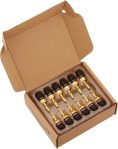 Amazon Basics Speaker Connector Banana Plugs,12 Count (1 Pack of 6 Pairs), 0.54 x 0.54 x 1.62 inches, Black