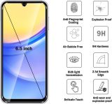 Natbok 2 Pack Compatible with Samsung Galaxy A15 5G/4G Screen Protector,Full Coverage 9H Tempered Glass Film,HD Clear Scratch Resistant,Bubble-Free for Galaxy A15 Screen Protector